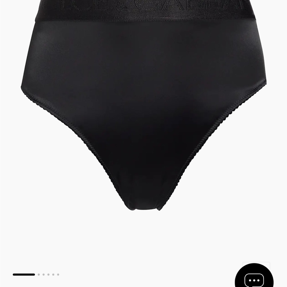 Dolce & Gabbana Black High-Waist Panties